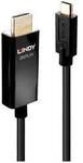 LINDY USB-C&reg; Anschlusskabel USB-C&reg; Stecker, HDMI-A Stecker 2.00 m Schwarz 43292 4K