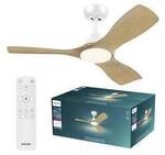 Philips LED Olas Deckenventilator 30 W mit Fernbedienung, Dimmbar 8721103095985