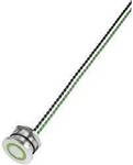 TRU COMPONENTS 649962 PS223P10Y01G24T Piezotaster Gr&uuml;n (&Oslash;) 28 mm 1 St.