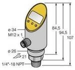 Turck Druckschalter 1 St. PS400R-303-2UPN8X-H1141 0 bar bis 400 bar 6833424