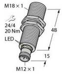 Turck 1610021 Ultraschall-Reflexionstaster RU40U-M18M-LFX-H1151 M18 1 St.