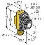 Turck 3073166 Ultraschall-Reflexionstaster QS18UPAEQ8 PNP, Schlie&szlig;er 1 St.