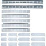 KS Tools 875.9940 Schubladen-Einteiler-Satz Blech 23 Teile