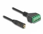 Delock 66268 Klinke Audio Anschlusskabel [1x Klinkenstecker 3.5 mm - 1x Buchse] 0.2 m
