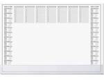 Sigel H6366 Schreibunterlage Papier Wochenplan mit Schutzklappe (B x H) 59.5 cm...