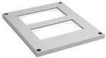 Hager FZ891SD Verschlussplatte (B x H) 350 mm x 20 mm Stahl Grau 1 St.