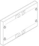 ABN FAG11N10 Abdeckplatte 250x150mm 1FB/1RE geschlossen (10 St&uuml;ck) Abdeckplatte 1