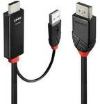 LINDY HDMI / DisplayPort Adapterkabel HDMI-A Stecker, DisplayPort Stecker 1 m Schwarz