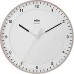 Braun 67110 Funk Wanduhr 330 mm Pink, Wei&szlig;