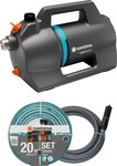 GARDENA 09085-20, GARDENA Gartenpumpe 5200 Silent Set Gartenpumpen-Set 5.300 l/h