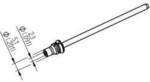 Ersa 0742ED2351H/SB Entl&ouml;tspitze Konisch Spitzen-L&auml;nge 79.25 mm Inhalt 1 St.