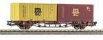 PIKO 27750 Containertragwagen DC 2x 20 Container MSC