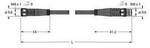 Turck 6625669 Sensor-/Aktor-Steckverbinder, konfektioniert 0.15 m Polzahl...