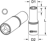 KS TOOLS 9171256, KS Tools 9171256 9171256 Stecknuss 32 mm