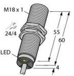 Turck Induktiver Sensor b&uuml;ndig PNP, Wechsler BI5U-M18M-VP4X 1581201