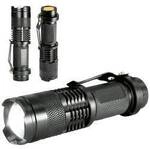 Eaxus Glow-X LED Mini-Taschenlampe mit G&uuml;rtelclip batteriebetrieben 300 lm 40 g
