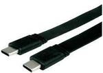 VALUE USB4 Gen 3 Kabel, USB C-C, ST/ST, 8K UHD-2, 40Gbit/s, Emark, 100W, extra-flach,