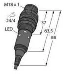 Turck Einweg-Lichtschranke S18-2NAEL-2M 3042190 1 St.