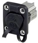 Neutrik NE8FDX-P6-W Durchgangs-Einbaubuchse NE8FDX-P6-W Buchse, Einbau Polzahl
