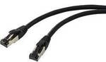 Renkforce RF-7106486 RJ45 Netzwerk Patchkabel CAT 8.1 S/FTP 5.00 m Schwarz 1 St.