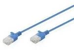 Digitus DK-1618-003S-B RJ45 Patchkabel CAT 6 U/UTP 0.3 m Blau 1 St.