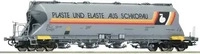 Roco 6600254 G&uuml;terwagen DC Vierachsiger Staubsilowagen, Gattung Uacs-y,...