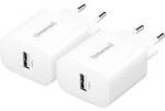 Intenso W5A white double pack USB-C&reg; Adapter 5 W USB-A Wei&szlig; Steckdose 7800522
