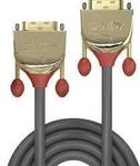 LINDY DVI Anschlusskabel DVI-D 24+1pol. Stecker, DVI-D 24+1pol. Stecker 5.00 m Grau