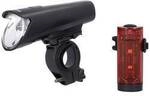 FISCHER FAHRRAD Fahrradbeleuchtung Set 45 LUX, small-box LED Schwarz 50688