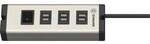 Ehmann USB Multilader 6-Port 6,3 A USB Ladestation 6x USB-A USB PD Aluminium, Schwarz