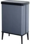 Curver E-COM - VERTO Bin HIGH Abfalleimer 54L, perlblau 258985 M&uuml;lleimer...