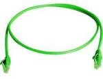 Teleg&auml;rtner 100009273 RJ45 Patchkabel CAT 6 U/UTP 25.00 m Gr&uuml;n Flammwidrig,