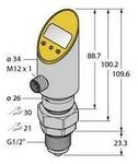 Turck Druckschalter 1 St. PS010V-508-LI2UPN8X-H1141 -1 bar bis 10 bar 6832869