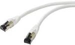 Renkforce RF-7106496 RJ45 Netzwerk Patchkabel CAT 8.1 S/FTP 5.00 m Wei&szlig; 1 St.