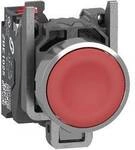 Schneider Electric XB4BA425 Drucktaster, Harmony XB4, Metall, 22mm, rot,