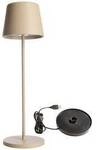 Deko Light 620194 Canis LED-Akku-Tischlampe 3.5 W Warmwei&szlig; Beige