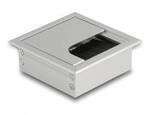 Delock 66860 Kabeldurchf&uuml;hrung Aluminium Silber 1 St.