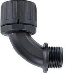 HellermannTyton 166-22209 HG67-90-M63-PA66-BK Schlauchverschraubung Schwarz M63...