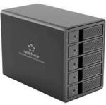 Renkforce RF-6647600 8.9 cm (3.5 Zoll) Festplattengeh&auml;use 5 Bay 3.5 Zoll USB-A...