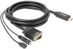club3D HDMI / Klinke / USB-Micro-B / VGA Adapterkabel HDMI-A Stecker, Klinke 3.5 mm