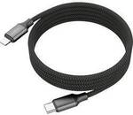 Ansmann USB-Kabel Apple Lightning Stecker, USB-C&reg; Stecker 120 cm Schwarz