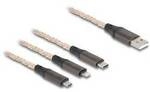 Delock USB-Kabel USB 2.0 USB-A Stecker, USB-C&reg; Stecker, USB-Micro-B Stecker, Apple
