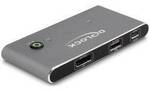 Delock 11487 USB-C&reg; (USB 3.2 Gen 2) Umschalter DisplayPort&reg; Tastatur, Maus 7680 x
