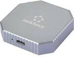 Renkforce RF-M2E-200 M.2-Festplatten-Geh&auml;use USB-C&reg;, M.2 SATA, M.2 PCIe NVMe...