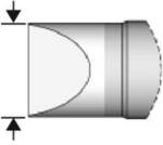 JBC Tools C470006 L&ouml;tspitze Mei&szlig;elform, gerade Spitzen-Gr&ouml;&szlig;e 2.5 mm Inhalt 1 St.