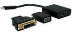 VALUE Display Adapter USB Typ C - VGA + HDMI + DVI 12.99.3229