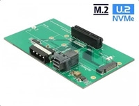 DELOCK 63952, Delock 63952 PCI-Karte M.2, PCIe U.2 Gr&uuml;n