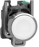 Schneider Electric XB4BA115 Drucktaster, Harmony XB4, Metall, 22mm, wei&szlig;,