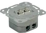 VALUE Cat.6A (Class EA) Dose, 2x STP, Unterputz, senkrecht, weiss 25.99.8491