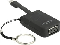 DELOCK 63941, Delock USB 2.0 Adapter [1x USB-C Stecker - 1x VGA-Buchse] 63941 0.03 m